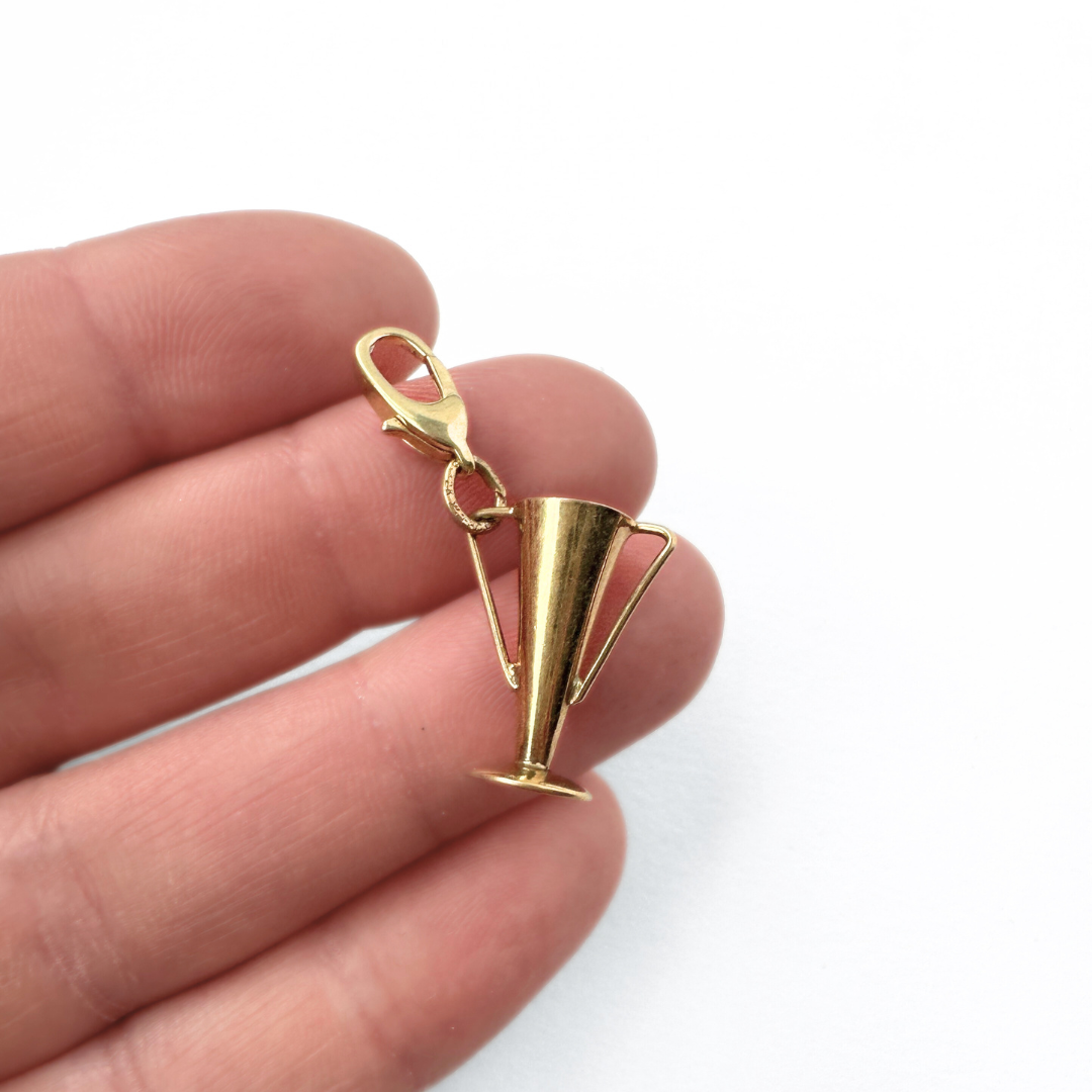 Vintage gold filled trophy charm