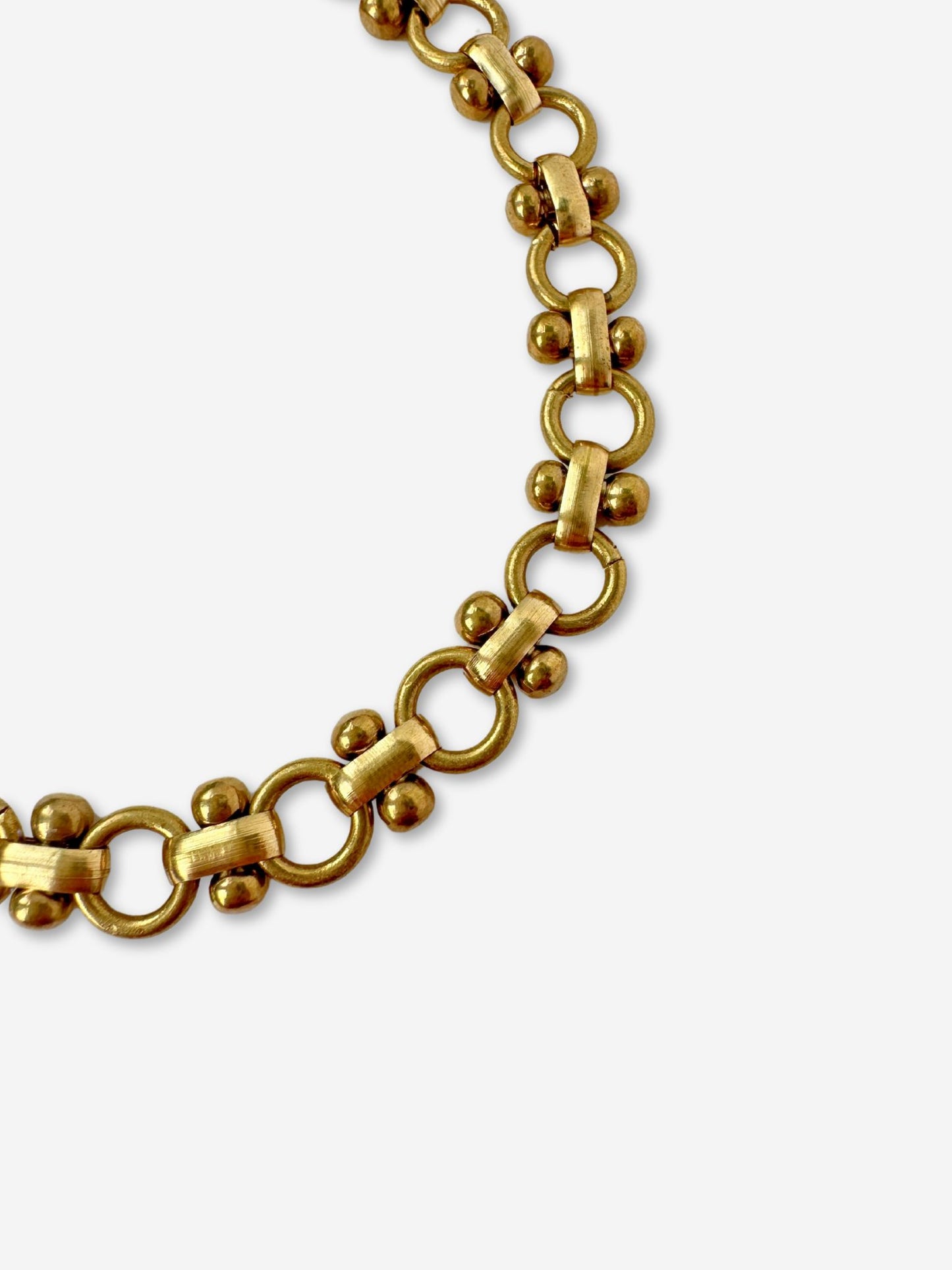 Blank raw brass specialty link bracelet chain