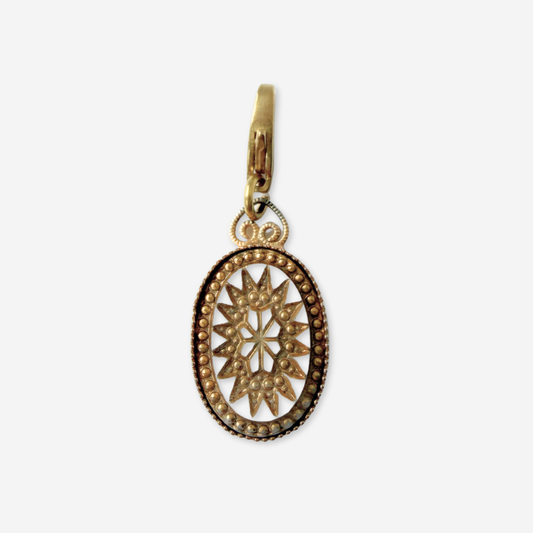 Refashioned vintage gold and black