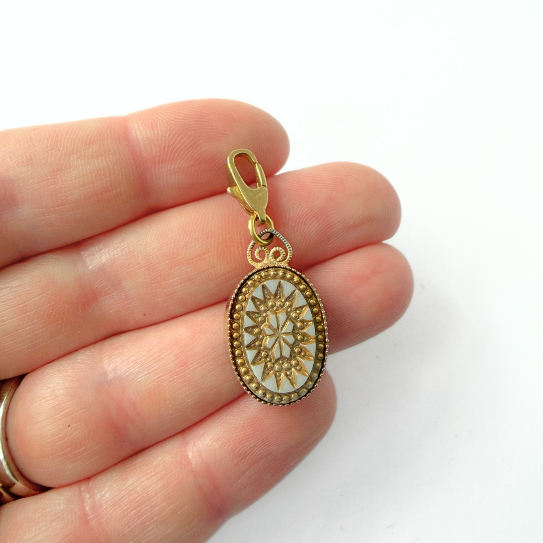 Refashioned vintage gold and black