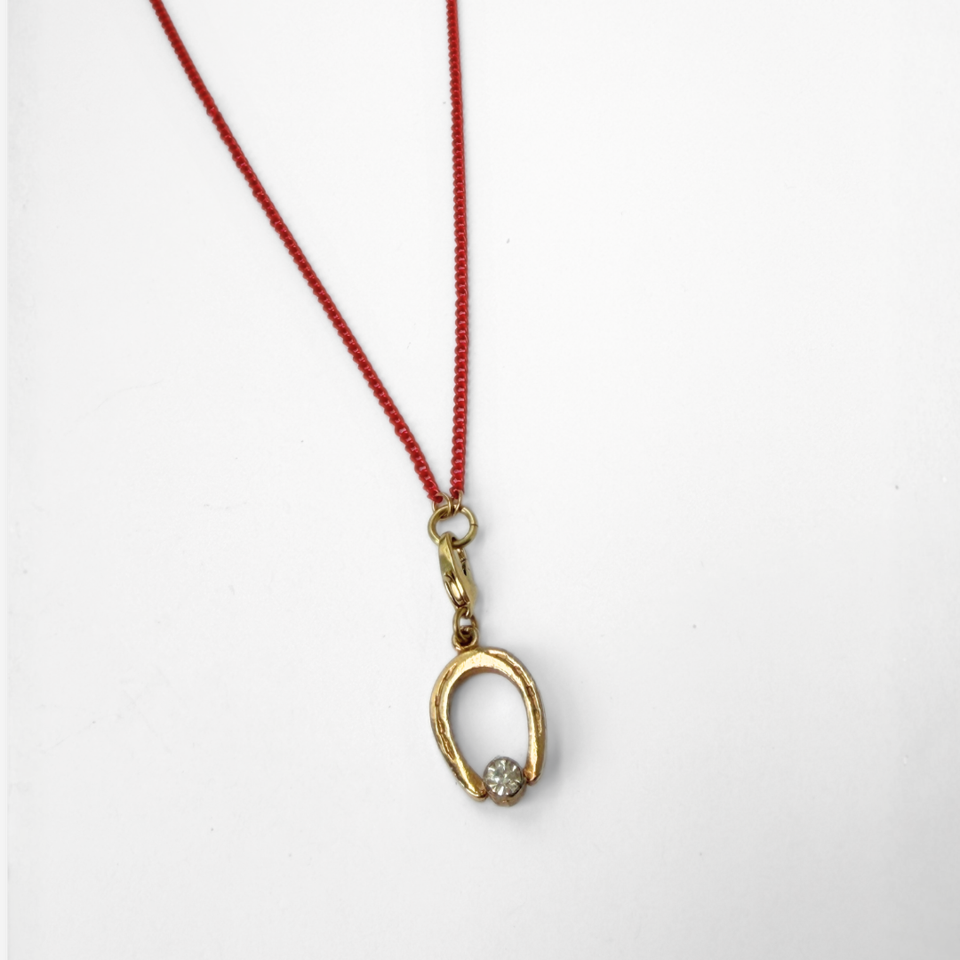 Thin electroplated bright red blank curb chain