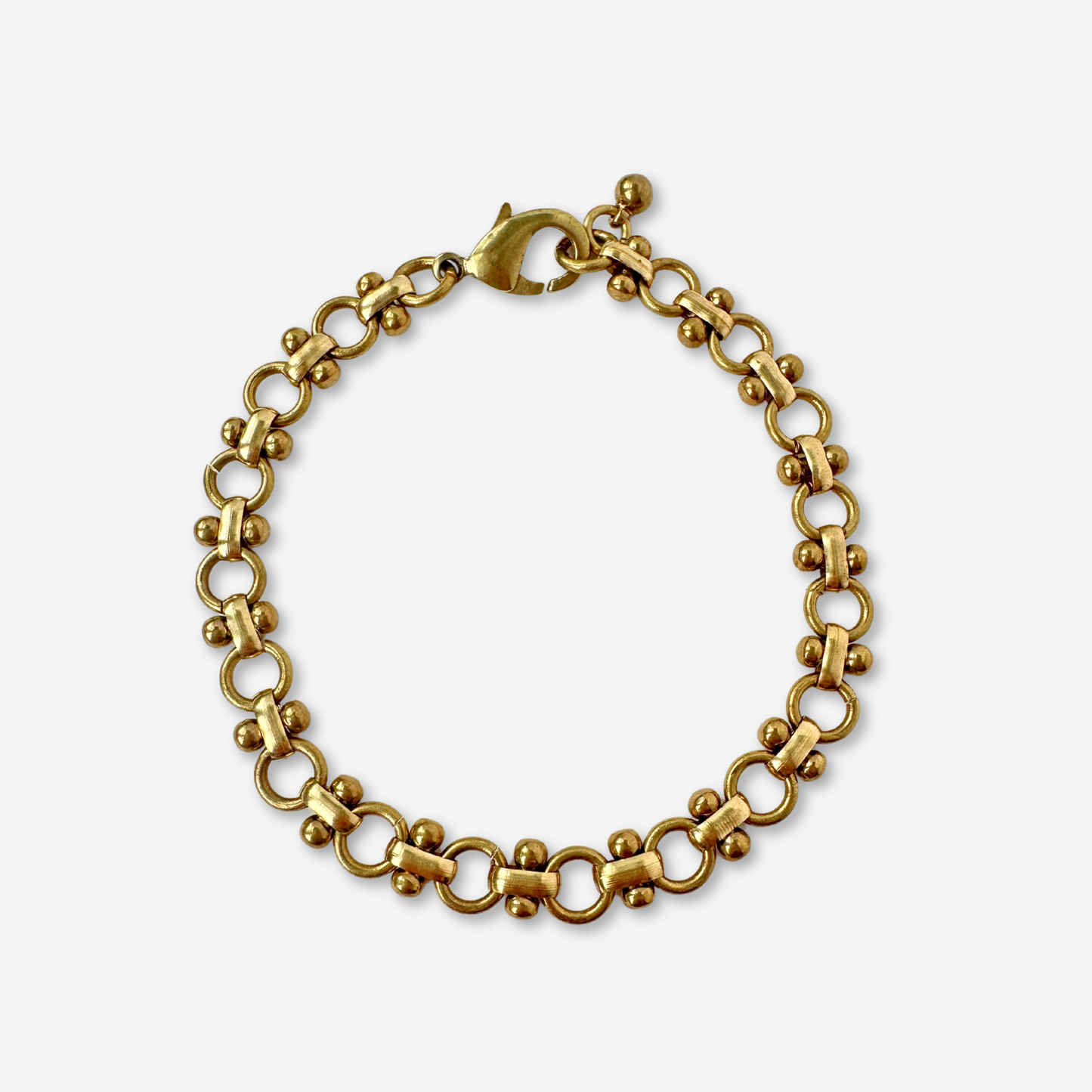 Blank raw brass specialty link bracelet chain